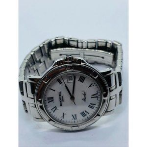 Raymond Weil Parsifal 9551 Stainless Steel White Dial 6.75"